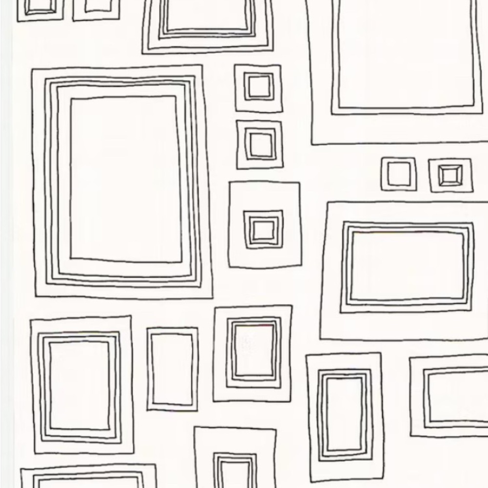 Five sealed rolls of Graham and Brown “ Frames” Wallpaper .